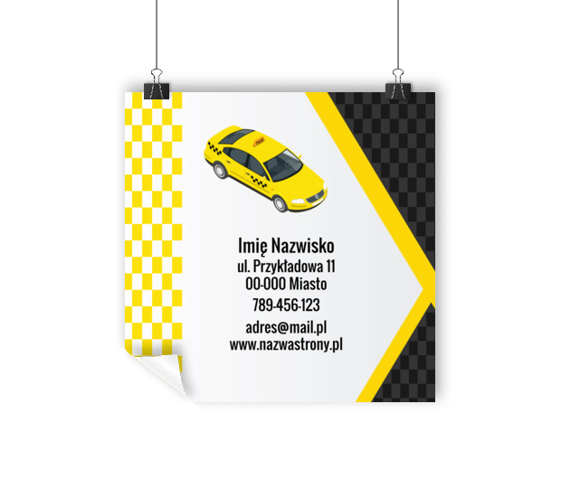 Przekaz, który wyróżnia się w miejskim krajobrazie, Transport, Taxi - Plakaty Wielkoformatowe Netprint szablony online