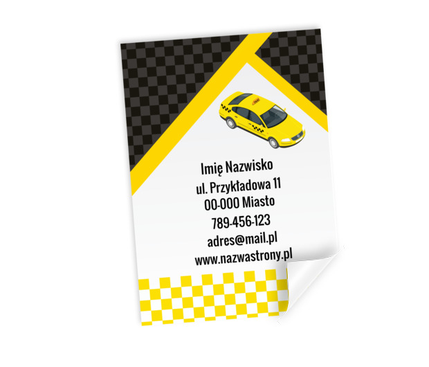 Wyrazisty akcent reklamowy dla firm przewozowych, Transport, Taxi - Plakaty Netprint szablony online