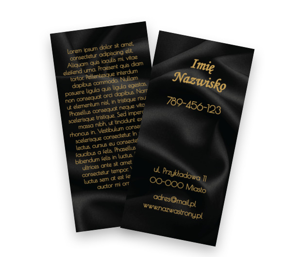 Elegancja ukryta w ciemnej tonacji, Motywy, Klasyczne - Ulotki Netprint szablony online