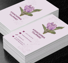 Malowane kwiaty, Środowisko i Przyroda, Kwiaciarnia - Wizytówki Netprint