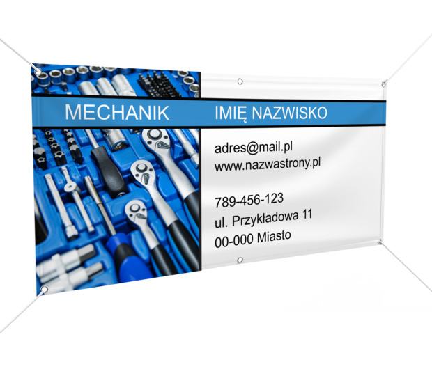 Widoczna jakość dla branży motoryzacyjnej, Motoryzacja, Mechanik - Banery Netprint szablony online