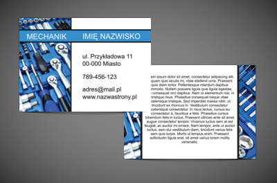 Techniczna estetyka dla profesjonalistów, Motoryzacja, Mechanik - Ulotki Netprint