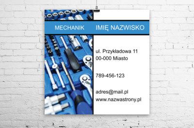 Profesjonalne narzędzia w centrum uwagi, Motoryzacja, Mechanik - Plakaty Wielkoformatowe Netprint