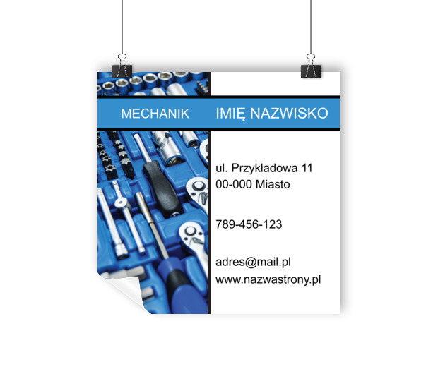 Profesjonalne narzędzia w centrum uwagi, Motoryzacja, Mechanik - Plakaty Wielkoformatowe Netprint szablony online