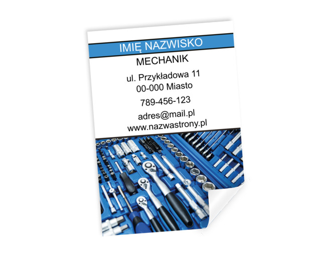 Mechaniczna dokładność w estetycznej formie, Motoryzacja, Mechanik - Plakaty Netprint szablony online