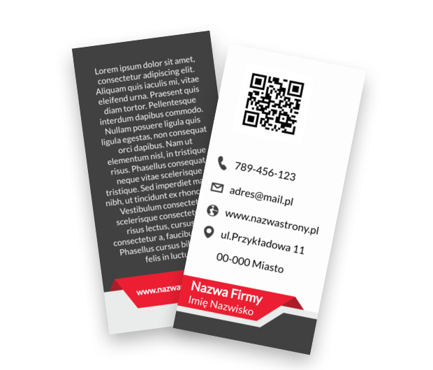 Minimalizm i technologia w jednej formie, Motywy, Kod QR - Ulotki Netprint szablony online