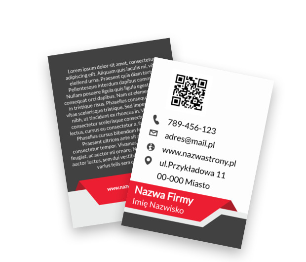 Nowoczesna geometria z wyrazistym charakterem, Motywy, Kod QR - Ulotki Netprint szablony online