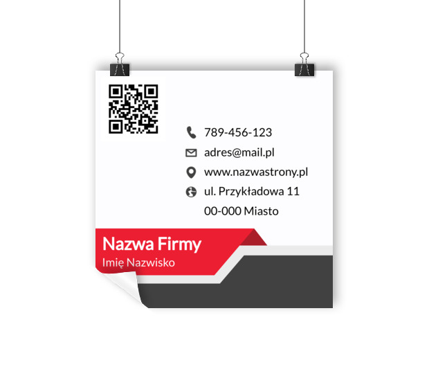 Dynamiczna estetyka dla profesjonalnej marki, Motywy, Kod QR - Plakaty Wielkoformatowe Netprint szablony online