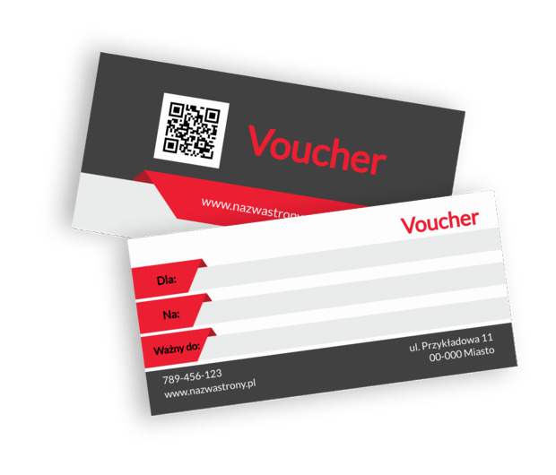 Nowoczesny bonus w biznesowym wydaniu, Motywy, Klasyczne - Vouchery Netprint szablony online