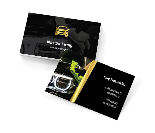 Perfekcyjny połysk dla każdego samochodu, Motoryzacja, Myjnia - Wizytówki Netprint szablony online