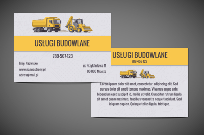 Budowlana siła w nowoczesnej oprawie, Budownictwo, Wynajem sprzętu - Ulotki Netprint