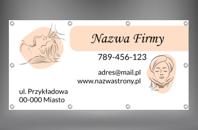 Relaks zapisany delikatną linią, Medycyna, Masażysta - Banery Netprint