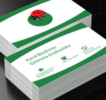 Biedronka na zielonym polu, Środowisko i Przyroda, Ochrona Środowiska - Wizytówki Netprint