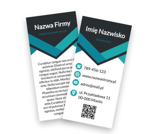 Minimalizm z wyrazistym akcentem, Motywy, Kod QR - Ulotki Netprint szablony online