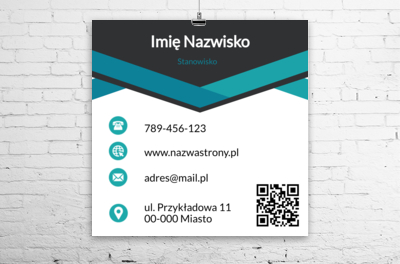 Nowoczesny przekaz oparty na geometrii, Motywy, Kod QR - Plakaty Wielkoformatowe Netprint