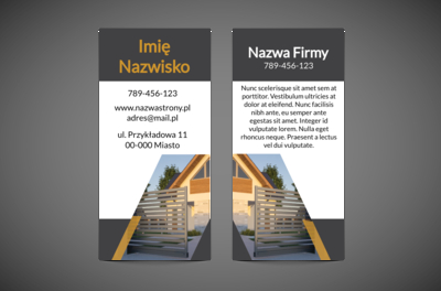 Prosta linia nowoczesnego ogrodzenia, Budownictwo, Wynajem sprzętu - Ulotki Netprint
