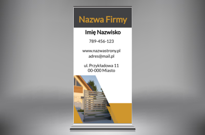 Systemy ogrodzeniowe w geometrycznym stylu, Budownictwo, Remont i wykończenia - Roll-up Netprint