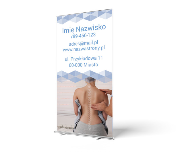 Rehabilitacja przedstawiona w dobrym świetle, Medycyna, Rehabilitacja - Roll-up Netprint szablony online