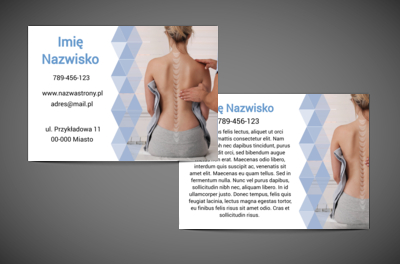 Terapia pleców w spokojnej oprawie, Medycyna, Rehabilitacja - Ulotki Netprint