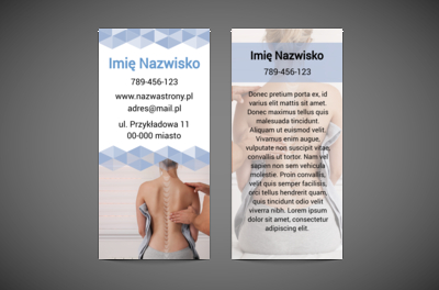 Błękitna geometria skutecznej terapii, Medycyna, Rehabilitacja - Ulotki Netprint