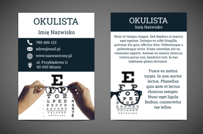 Sprawdź, jak wyraźnie widzisz, Medycyna, Lekarz - Ulotki Netprint