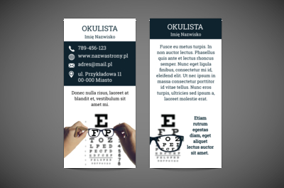 Ostrość wzroku pod fachową kontrolą, Medycyna, Lekarz - Ulotki Netprint