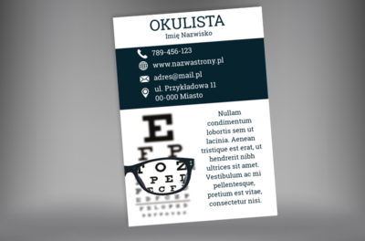 Litery, które mówią wiele o Twoim wzroku, Medycyna, Lekarz - Plakaty Netprint