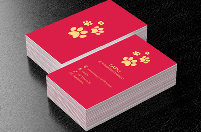 Zwierzęce łapy, Środowisko i Przyroda, Schronisko - Wizytówki Netprint