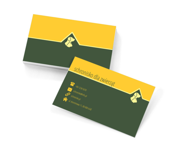 Pluszowy piesek, Środowisko i Przyroda, Schronisko - Wizytówki Netprint szablony online