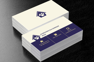 Dom z łapą, Środowisko i Przyroda, Schronisko - Wizytówki Netprint