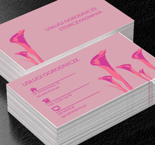 Cięte kolorowe kwiaty, Środowisko i Przyroda, Usługi ogrodnicze - Wizytówki Netprint