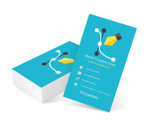 Narzędzie pióro, Telekomunikacja i Internet, Grafik komputerowy - Wizytówki Netprint szablony online