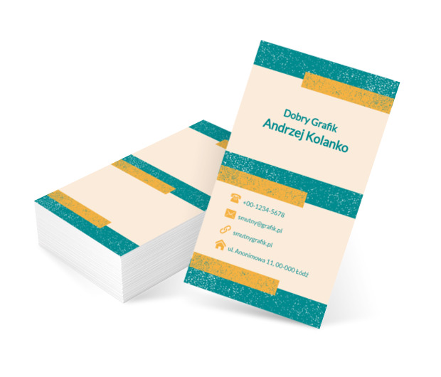 Kolorowe prostokąty, Telekomunikacja i Internet, Grafik komputerowy - Wizytówki Netprint szablony online