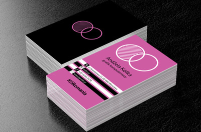 Pokrywające się koła, Telekomunikacja i Internet, Grafik komputerowy - Wizytówki Netprint