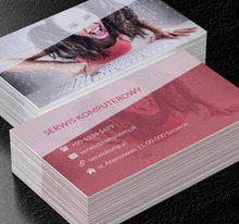 Maniak komputerowy, Telekomunikacja i Internet, Serwis komputerowy - Wizytówki Netprint