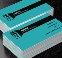 Czarny komputer stacjonarny, Telekomunikacja i Internet, Serwis komputerowy - Wizytówki Netprint