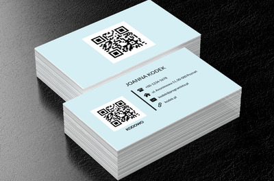 Duży kod QR, Telekomunikacja i Internet, Programista - Wizytówki Netprint