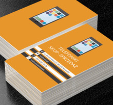 Kolorowy smartfon, Telekomunikacja i Internet, Telefony komórkowe / Smartfony - Wizytówki Netprint