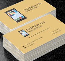 Smartfon na pastelowym tle, Telekomunikacja i Internet, Telefony komórkowe / Smartfony - Wizytówki Netprint