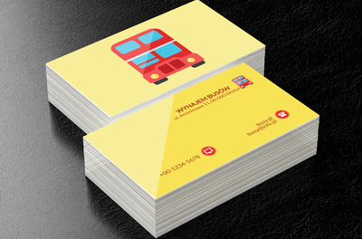 Londyński autobus, Transport, Busy - Wizytówki Netprint