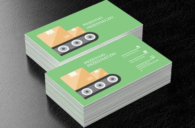 Przesyłki na taśmie, Transport, Przesyłki - Wizytówki Netprint