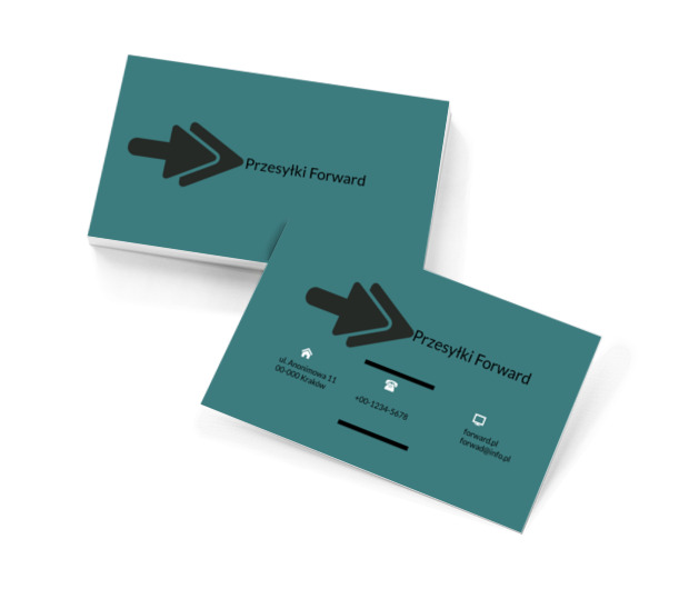 Goniące się strzałki, Transport, Przesyłki - Wizytówki Netprint szablony online