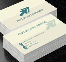 Dwie zielone strzałki, Transport, Przesyłki - Wizytówki Netprint