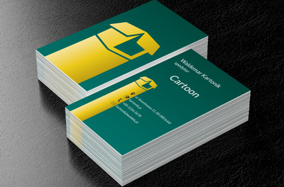 Otwarte żółte pudełko, Transport, Przesyłki - Wizytówki Netprint