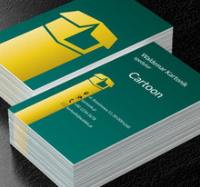 Otwarte żółte pudełko, Transport, Przesyłki - Wizytówki Netprint