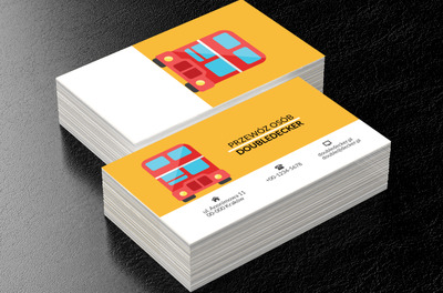 Angielski autobus, Transport, Przewóz osób - Wizytówki Netprint