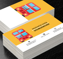 Angielski autobus, Transport, Przewóz osób - Wizytówki Netprint