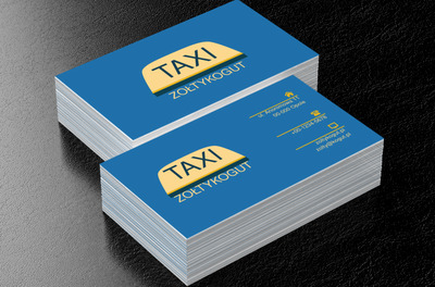 Żółty kogut, Transport, Taxi - Wizytówki Netprint