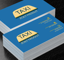 Żółty kogut, Transport, Taxi - Wizytówki Netprint
