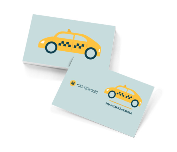 Klasyczna taksówka, Transport, Taxi - Wizytówki Netprint szablony online